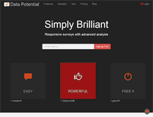 Tablet Screenshot of datapotential.com